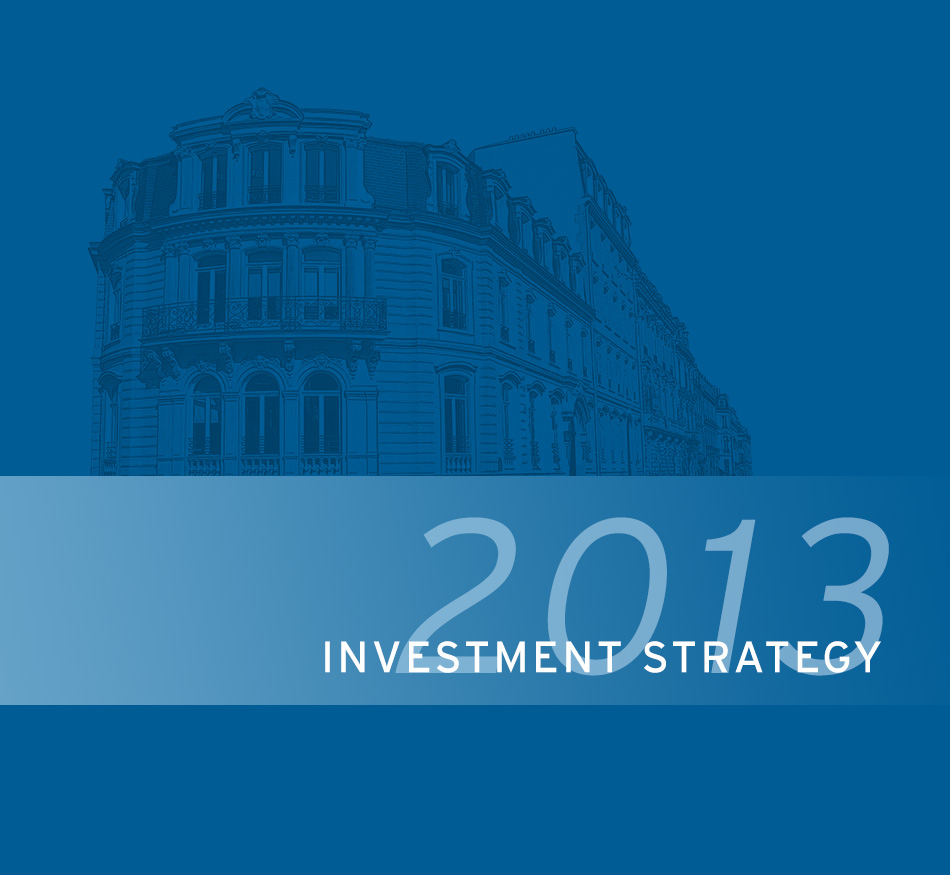 Focus op de Investment strategy 2013