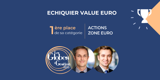 Echiquier Value Euro, 1er prix de la catégorie Actions Zone Euro des Globes de la Gestion 2023